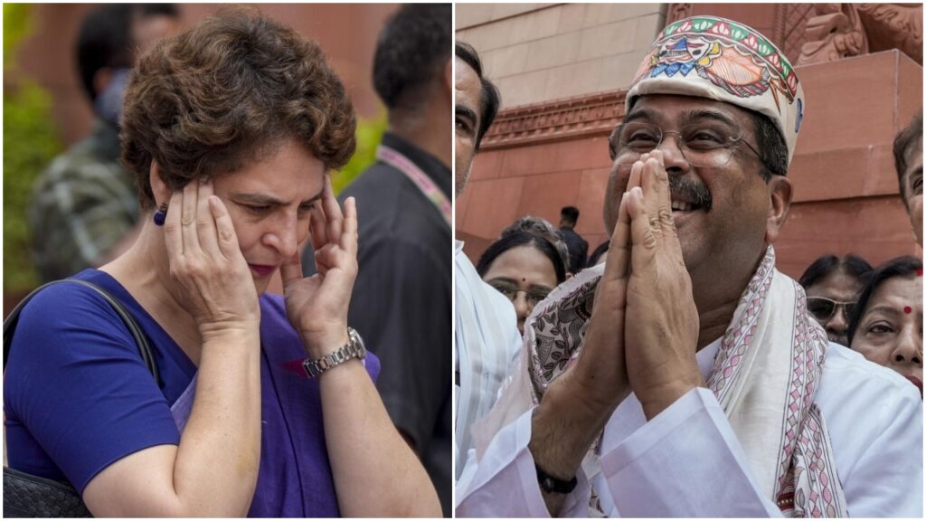प्रियंका गांधी का BJP पर हमला: धर्मेंद्र प्रधान के स्वागत को बताया शर्मनाक | NEET पेपर लीक विवाद