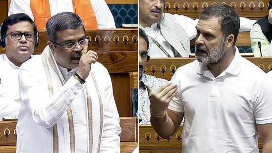 प्रियंका गांधी धर्मेंद्र प्रधान स्वागत विवाद
