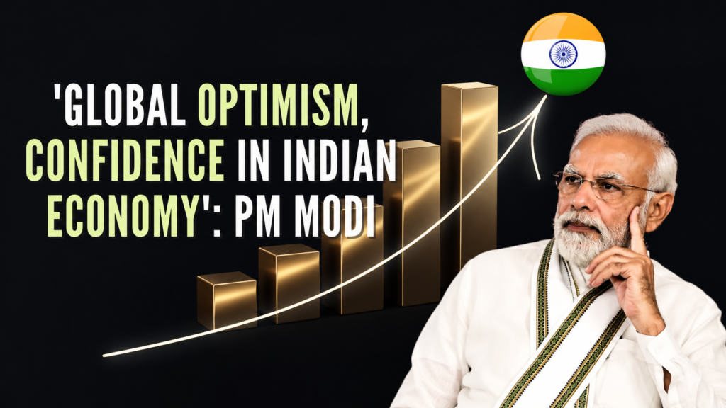 PM मोदी ने Economic Times World Leaders Forum 2026 में कहा कि दुनिया भारत को विकास और उम्मीद की उजली किरण के रूप में देख रही है।